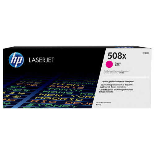 Hp 508X Toner Cartridge Magenta Laser Jet Serie M552/M553 Alta Capacita