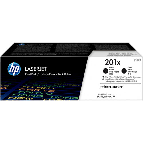 Confezione Da 2 Cartucce Toner Nero Alta Capacita' Hp201X