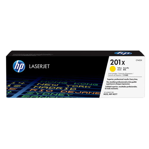 Hp 201X Toner Cartridge Giallo Laser Jet Serie M252/M277 Alta Capacita