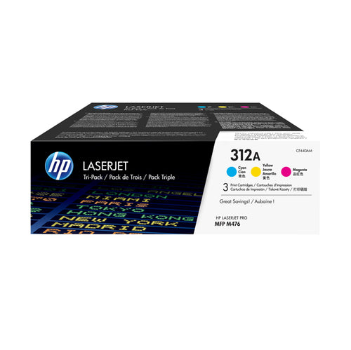 Confezione 3 Cartucce Colore Hp Laserjet 312A Ciano/Magenta/Giallo