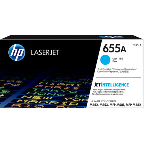 Toner Ciano Hp 655A Color Laserjet Enterprise Serie M652-M653-M681-M683