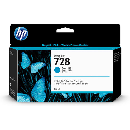 Cartuccia Getto D'Inchiostro Hp 728 Ciano 130Ml