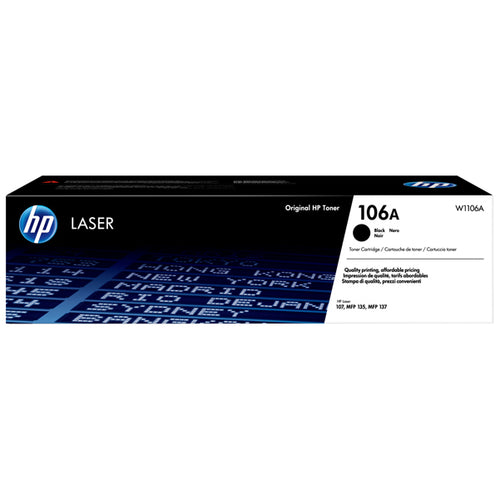 Cartuccia Toner Nero 106A Per Hp Laser Jet 107 -Mfp 135/137_1.000 Pag