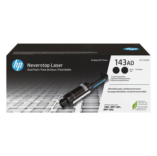 Hp Kit Di Ricarica Toner Nero Originale Neverstop Hp 143Ad_Dual-Pack