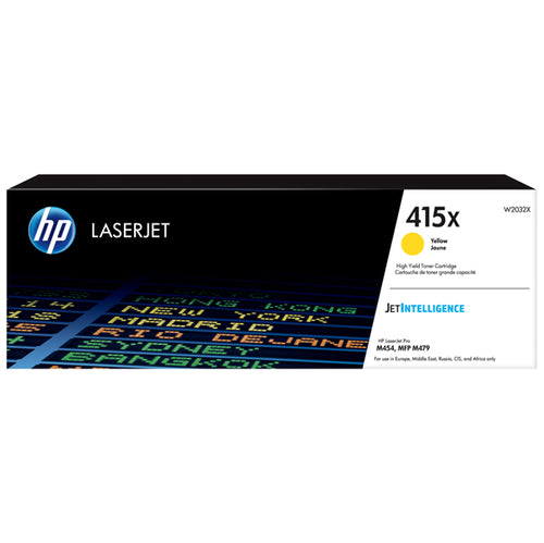 Cartuccia Toner Giallo 415X Per Hp Color Laserjet Pro M 454 Series/ Pro M 454 Dn