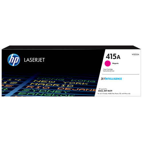 Cartuccia Toner Magenta 415A Per Hp Color Laserjet Pro M 454 Series/ Pro M 454 D