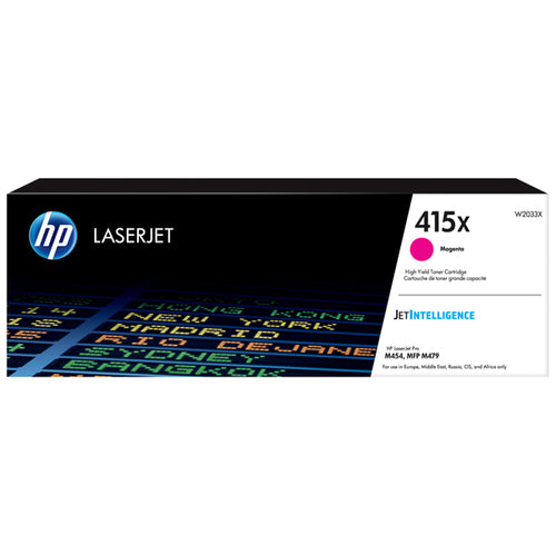 Cartuccia Toner Magenta 415X Per Hp Color Laserjet Pro M 454 Series/ Pro M 454 D