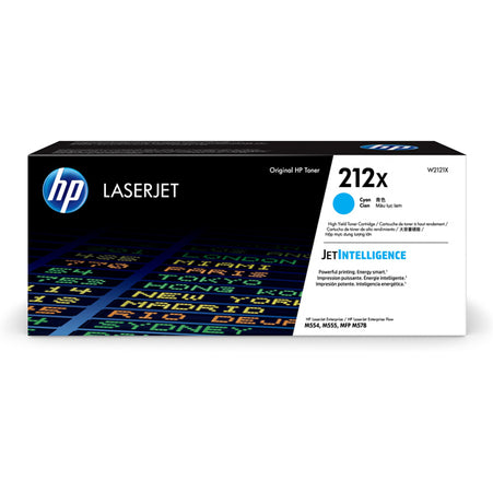 Cartuccia Toner Ciano 212X Per Hp Laser Jet Enterprise M554-M555-Mfp M578 Series