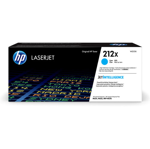 Cartuccia Toner Ciano 212X Per Hp Laser Jet Enterprise M554-M555-Mfp M578 Series