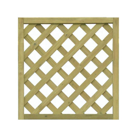 Pannello grigliato "Lasa" rettangolare in legno di pino naturale per recinzioni giardino e terrazzo
