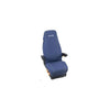 Fodera in cotone trapuntato con logo blu