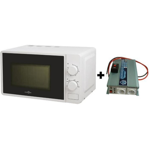 Confezione Convertitore di tensione 12 / 220V 1200W con telecomando - Hign One 220V 20L 700W Microwave