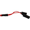 Doppia presa accendisigari 12/24V - HTC EQUIPMENT - Con presa universale 10A e cavo rosso 20cm