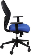 Poltrona ufficio ergonomica con elevazione a gas e braccioli