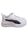 sarpe sneakers Bambini e ragazzi PUMA TRINITY  bianco-nero laccio elastico e velcro
