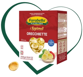 ORECCHIETTE "I REGIONALI" ASTUCCIO 250GR SENZA GLUTINE FARABELLA CON FARINA DI MAIS E DI RISO