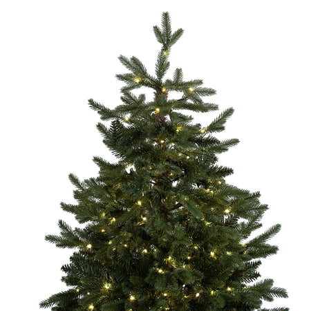Albero di natale "Stelvio" con Led 70% PE Effetto Real Touch + PVC Altissima qualità