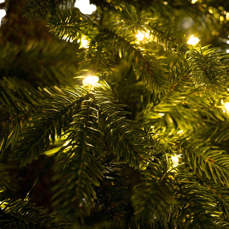 Albero di natale "Stelvio" con Led 70% PE Effetto Real Touch + PVC Altissima qualità
