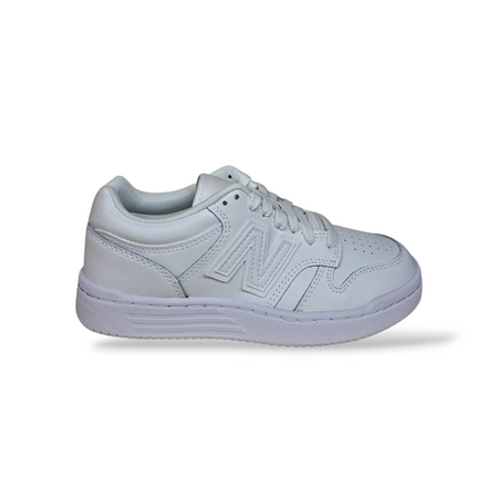 New Balance 480 Bambino Bianco | Sneakers in Pelle Eleganti Scuola e Cerimonia