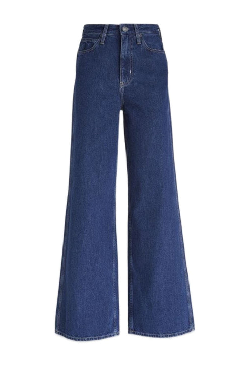 calvin klein jeans HR WIDE - ARCHIVE BLUE RINSE da donna