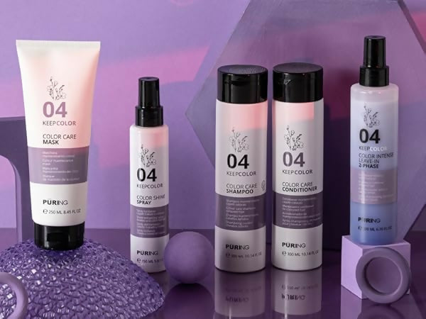 Spray Bifasico Capelli Colorati Puring Keep Color – Leave-In Idratante Protettivo Anti Sbiadimento, Districante con Olio di Lino e Vitamina E
