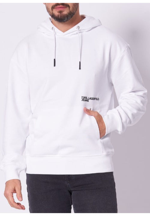 KARL LAGERFELD FELPA KLJ RELAX BACKSTRIPE HOODIE da uomo