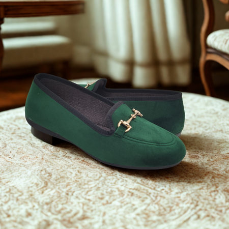 Le Parigine Eleganti Ballerine Donna da Casa, Friulane in Velluto Invernali, Ciabatte Basse e Chiuse, Produzione Artigianale