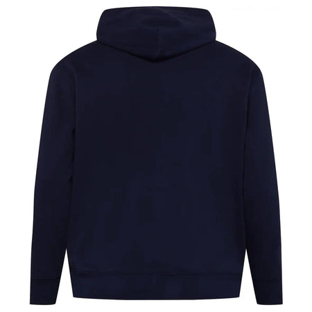 Ralph Lauren Felpa Uomo con Cappuccio Blu Big Polo Bear Felpa con Orsetto Grande Felpa Stampata Polsini a Coste