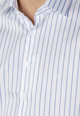 calvin klein CAMICIA TWILL STRIPE FITTED da uomo