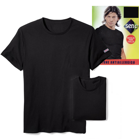 Senc maglietta elasticizzata per uomo (scollo a giro) art. 14