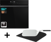 Hisense ho66f pizza chef forno pizza chef 350c, pirolitico, nero, 77 litri, wi-fi, classe a+