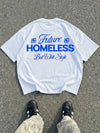Homeless T-Shirt Bianca 100% Cotone Made in Italy Horda Brand