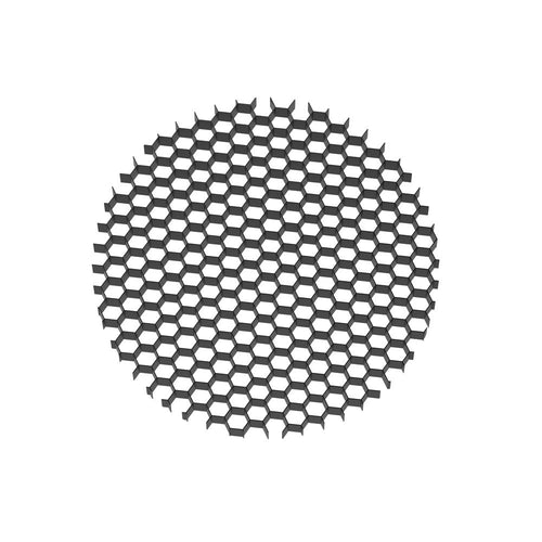 Griglia Antiabbagliamento Focus Led Per Proiettore Alluminio Nero Diametro 3,3Cm