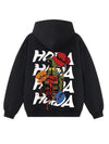 Felpa con cappuccio 100% cotone Nero Bomb Oversize Fit 460 grammi - Horda Brand Streetwear