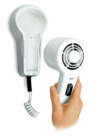 Asciugacapelli da Parete Hotel Potenza 1000W Spogliatioio Bagno Resistente