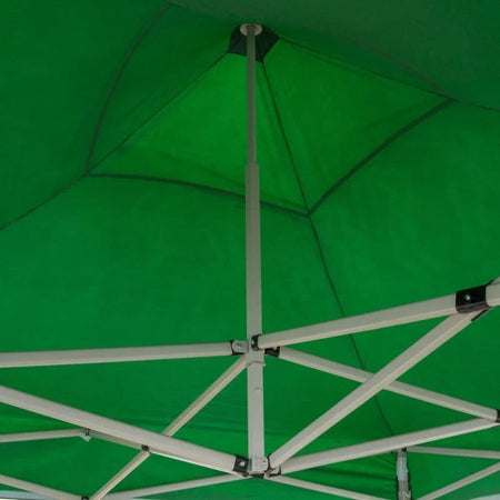 Gazebo pieghevole apertura a fisarmonica per campeggio, sagre ed eventi professionale 3 x 3 mt Verde