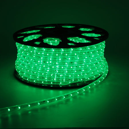 Tubo luminoso a led Ø 13 mm decorazione natalizia luce fissa da esterno 50 mt