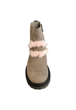 Stivaletti bambina Balocchi BLK STK fango pelle - Stile italiano con zip laterale