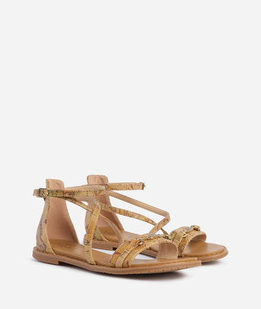 Alviero Martini 1° Classe Donna Sandali a tallone chiuso in eco nappa