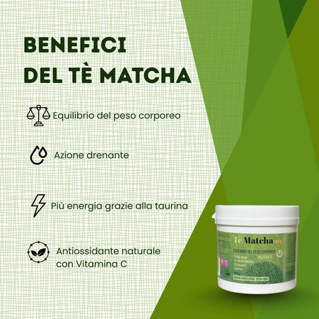 Tè Verde in Polvere con Taurina e Vitamina C - Tè Matcha – Antiossidante Naturale, Energizzante e Supporto Metabolico | 100% Puro 100gr - AlohaLabs