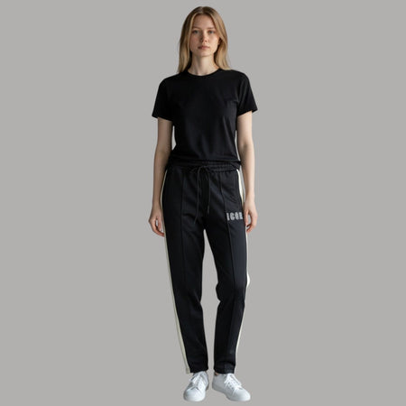 ICON pantalone jogger nero con bandina ICDF2W6P004