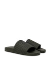 Bottega Veneta Sliders Carpet in Gomma Nera da uomo