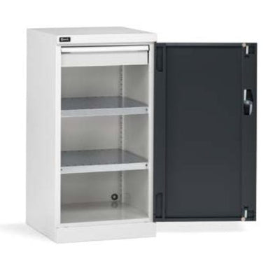 Armadio da officina con 2 piani e 1 cassetto cm. 51,2x55,5x100h