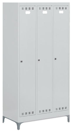 Armadietto per spogliatoio a 3 vani cm. 90x50x195h