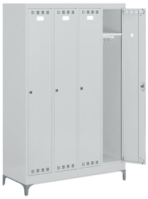 Armadio spogliatoio a 4 ante cm. 119,5x50x195h