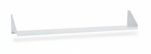 Mensola metallica verniciata per pannello a muro forato cm. 200x14h