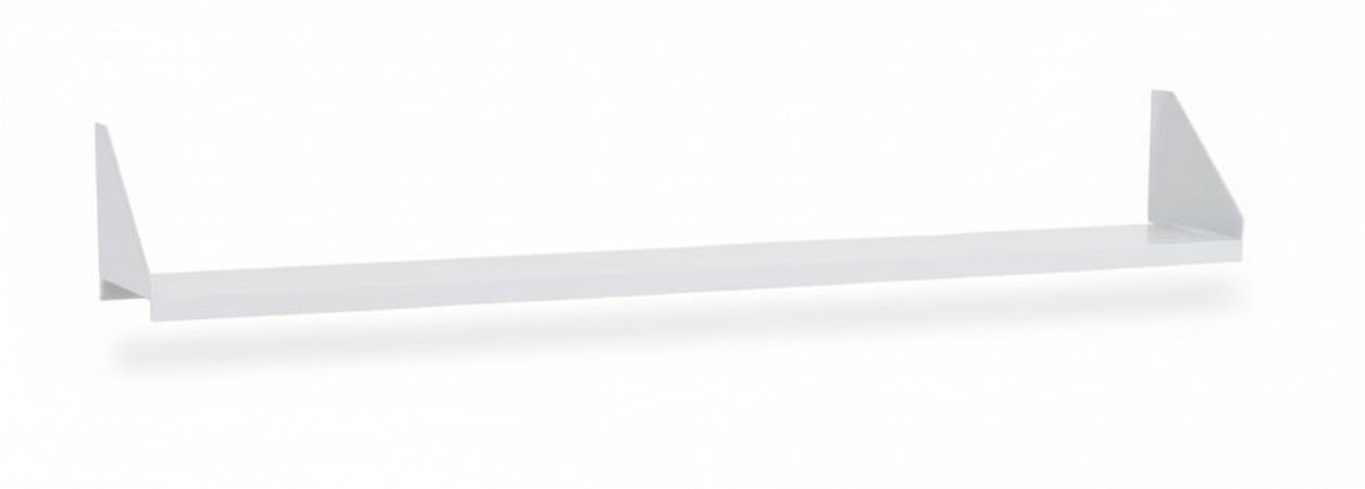 Mensola di metallo verniciato per pannello forato porta attrezzi cm. 150x14h