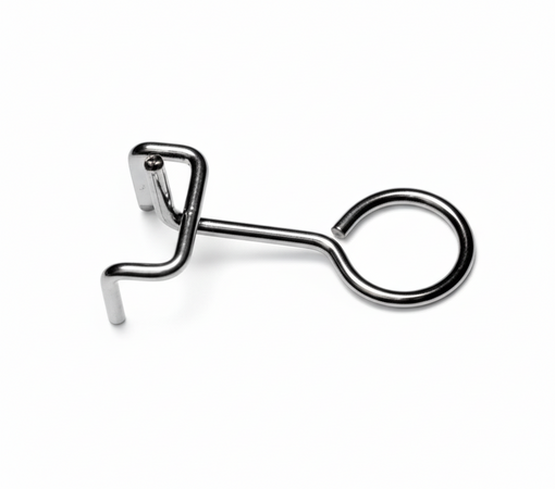 Gancio di metallo per pannello porta attrezzi da lavoro - lotto di 25 pezzi