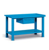 Banco lavoro per officina di metallo con cassetto estraibile cm. 150,7x70,5x85,5h
