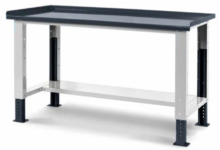 Banco da lavoro per officina fornito smontato cm. 103,1x70,5x74/111h